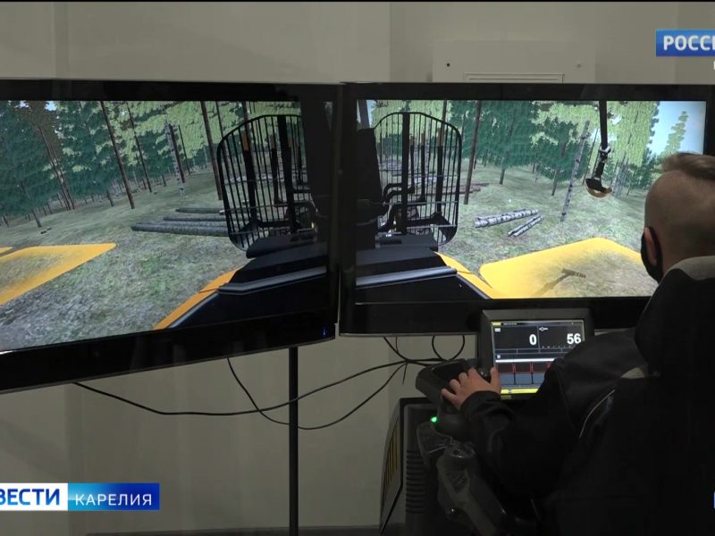 Симулятор харвестера и форвардера появился в Лесотехникуме ...