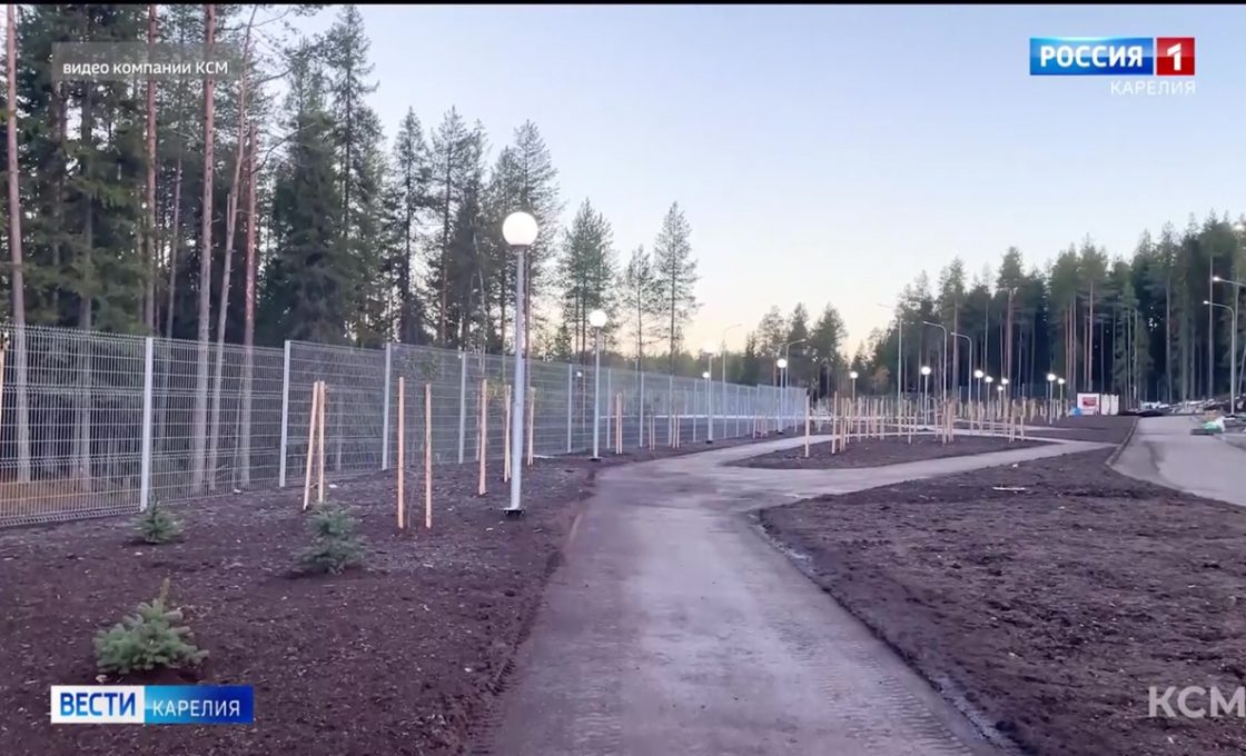 Рядом с новым домом-интернатом в Костомукше установили тренажеры