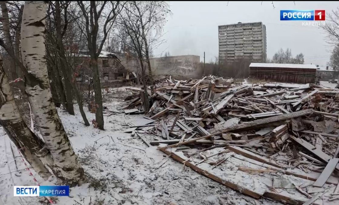 Сегодня в Петрозаводске на Кукковке вновь работала тяжелая техника