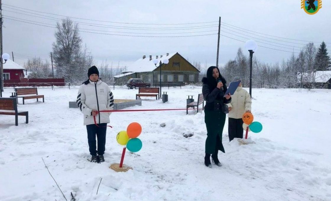 В карельском поселке открыли парк Защитников Отечества