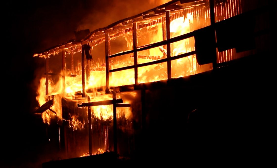 На пожаре в Прионежском районе травмирован человек