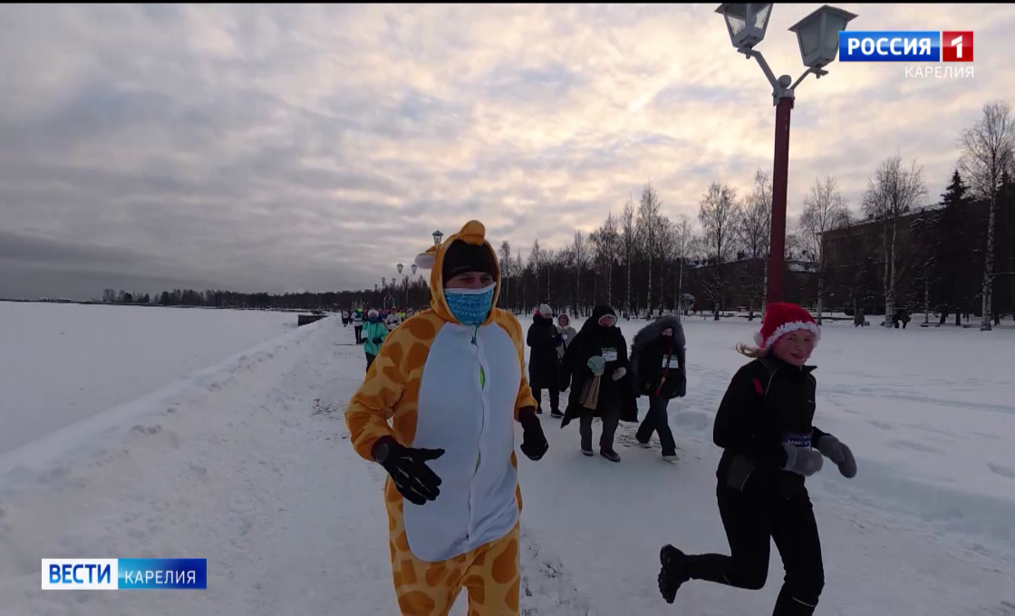 Петрозаводчане пробежали традиционный «Забег желаний»