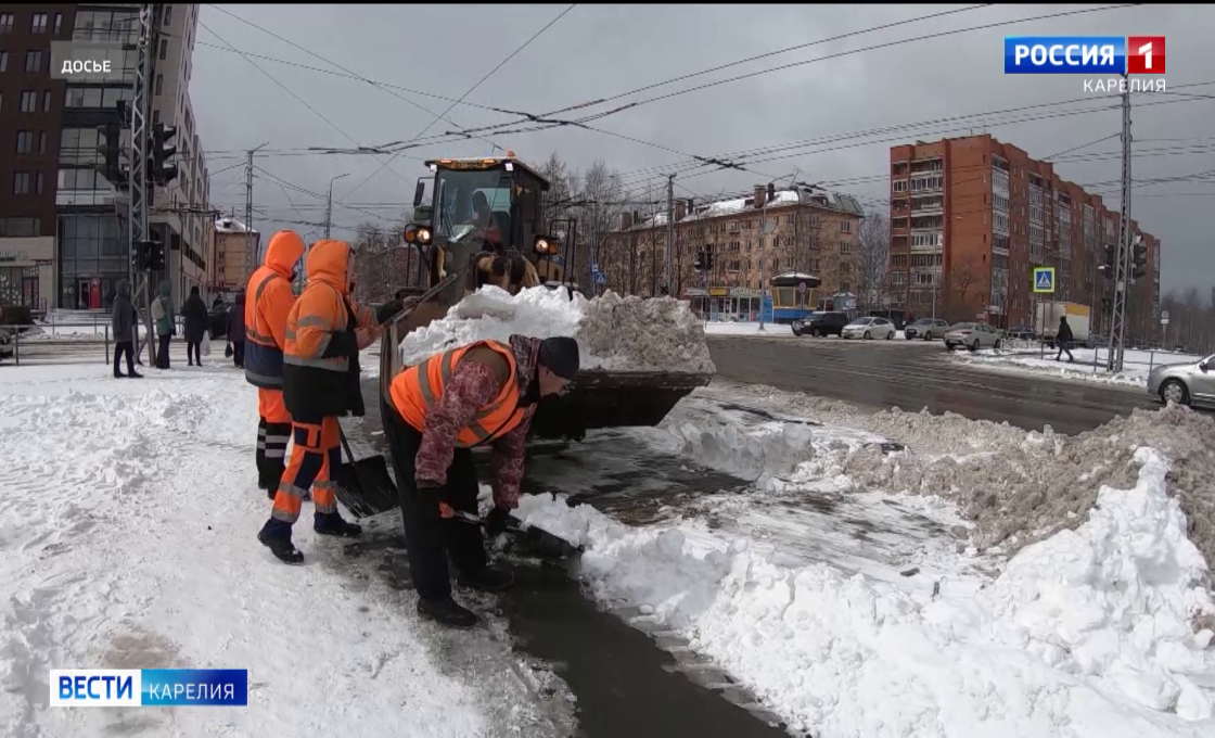 Как в Петрозаводске справляются с уборкой снега?