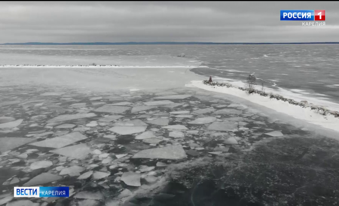 В Карелии из-за резкого потепления ухудшилась ледовая обстановка