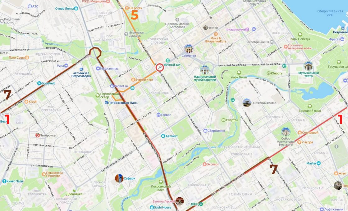 Движение троллейбусов временно изменится в Петрозаводске