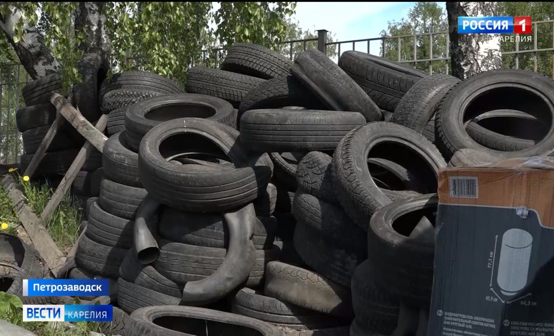 За складирование шин на контейнерных площадках грозят штрафы