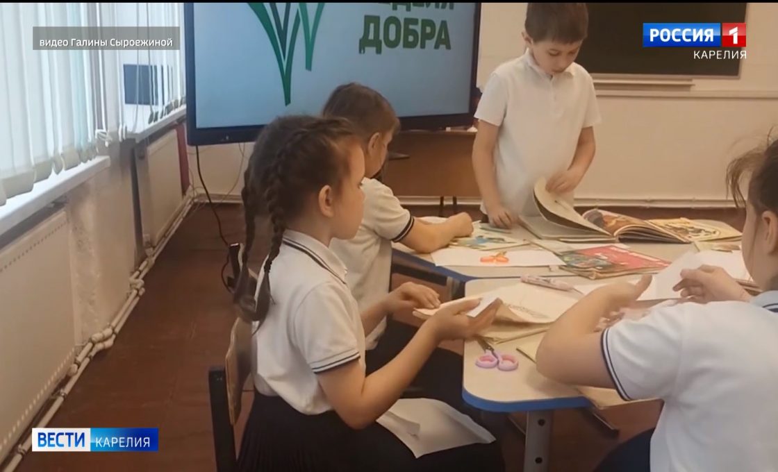 Пудожские школьники участвуют в весенней «Неделе добра»