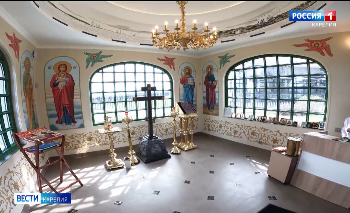 Часовню на Онежской набережной украсила уникальная роспись