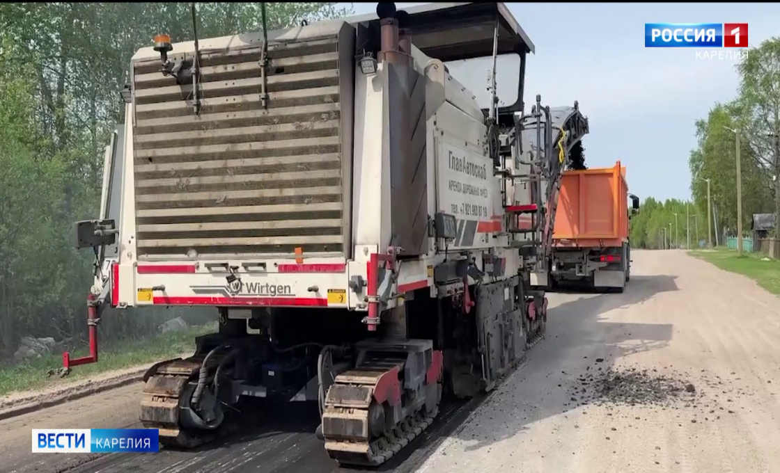Сразу в трех поселках суоярвского округа начался ремонт дорог