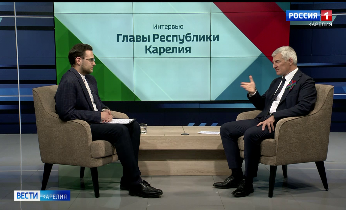 В нашей студии Глава Карелии рассказал об итогах Петербургского экономического форума