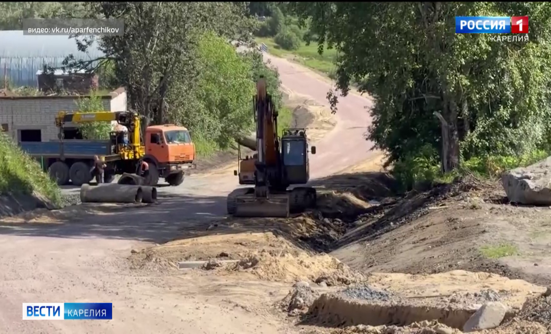 В Сортавальском округе начали масштабный ремонт дороги