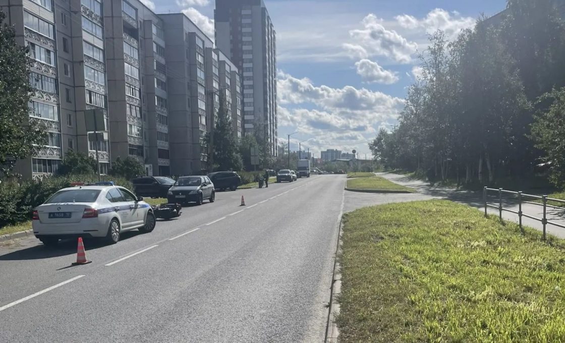 Мотоциклист получил травмы в ДТП в Петрозаводске