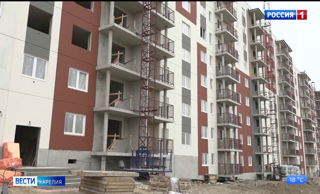 В Петрозаводске достраивают 251-квартирный дом для жителей аварийного фонда